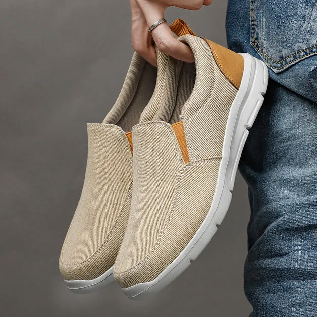 Heren Canvas Slip-On Schoenen - Ademend & Lichtgewicht Design