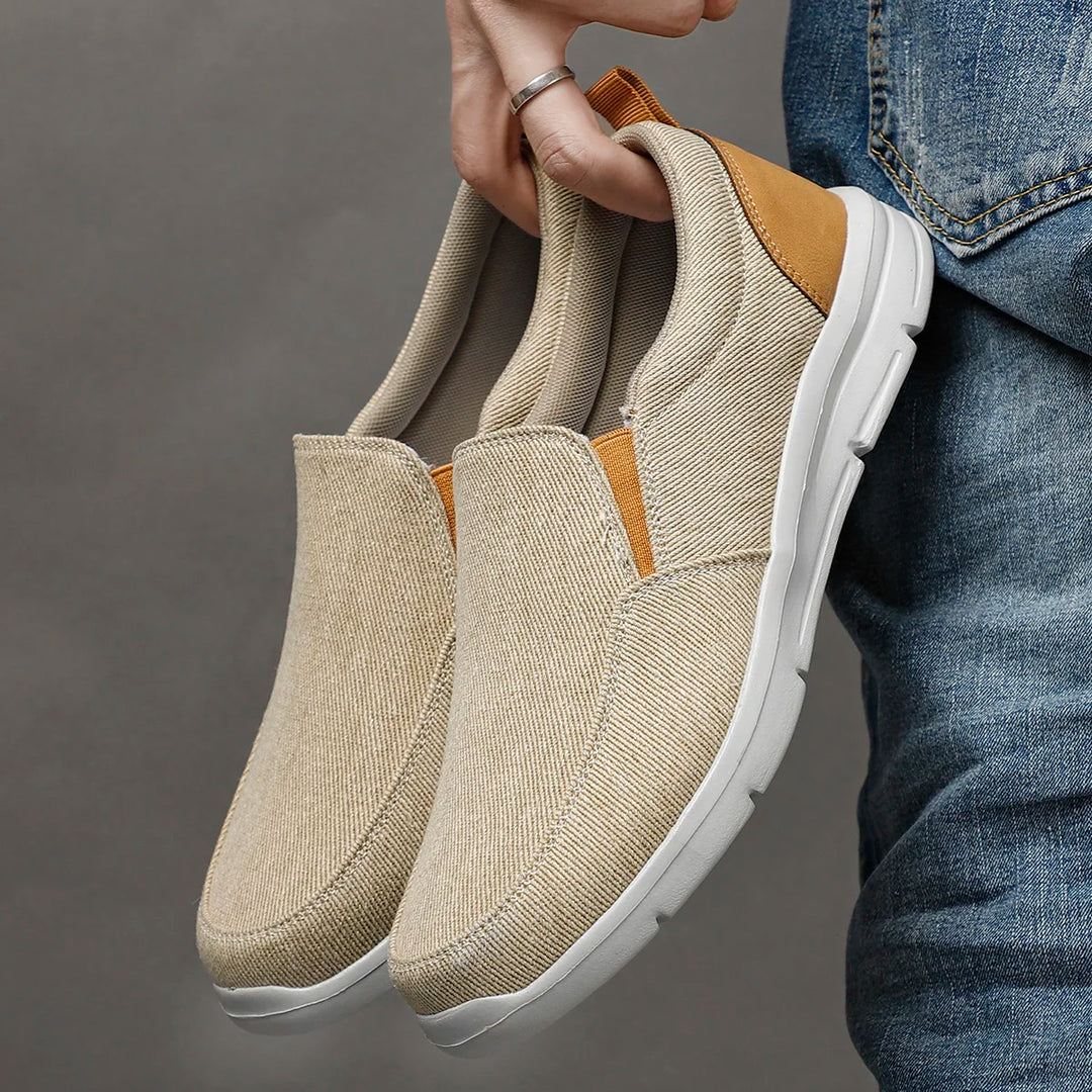 Heren Canvas Slip-On Schoenen - Ademend & Lichtgewicht Design